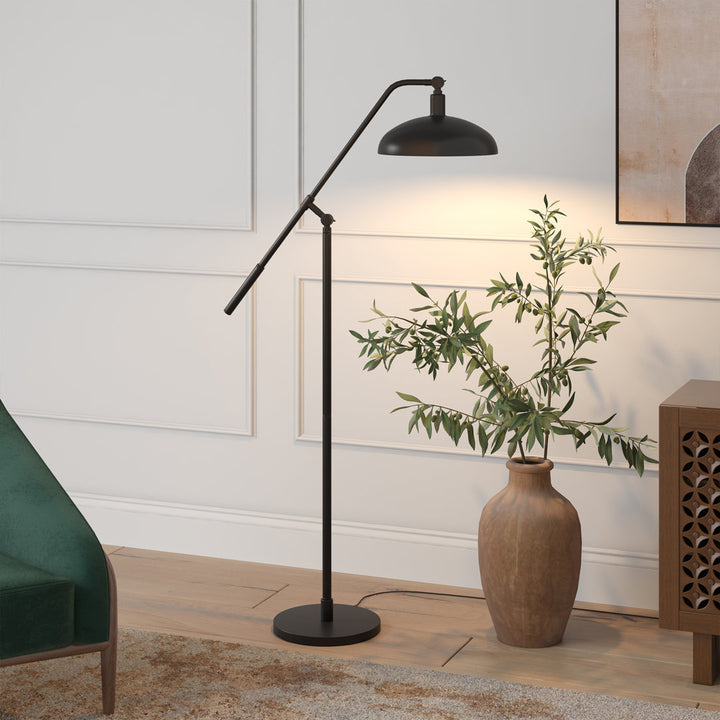 Devon 62" Task/Reading Floor Lamp Ivy Bronx Base Finish: Blackened Bronze