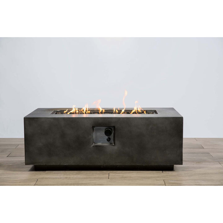 Hasibe Concrete Outdoor Fire Pit Table Latitude Run® Size: 16" H x 42" W x 20" D Finish: Gray