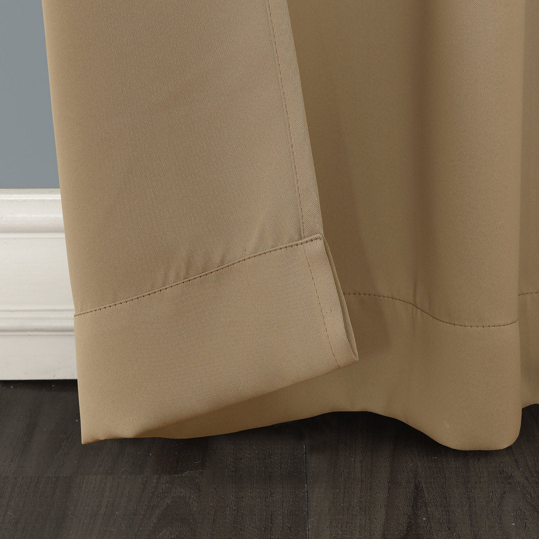 Wayfair Basics Thermal Blackout Grommet Sliding Patio Door Curtain Panel Wayfair Basics® Curtain Color: Taupe