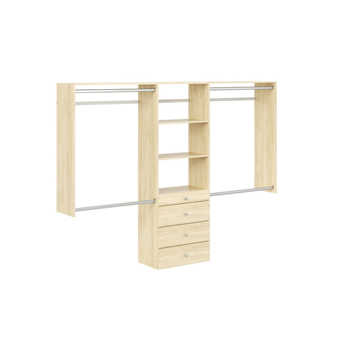 Grid 48'' - 96'' Closet System (Can Be Cut To Fit) Dotted Line™ Finish: Honey Blonde