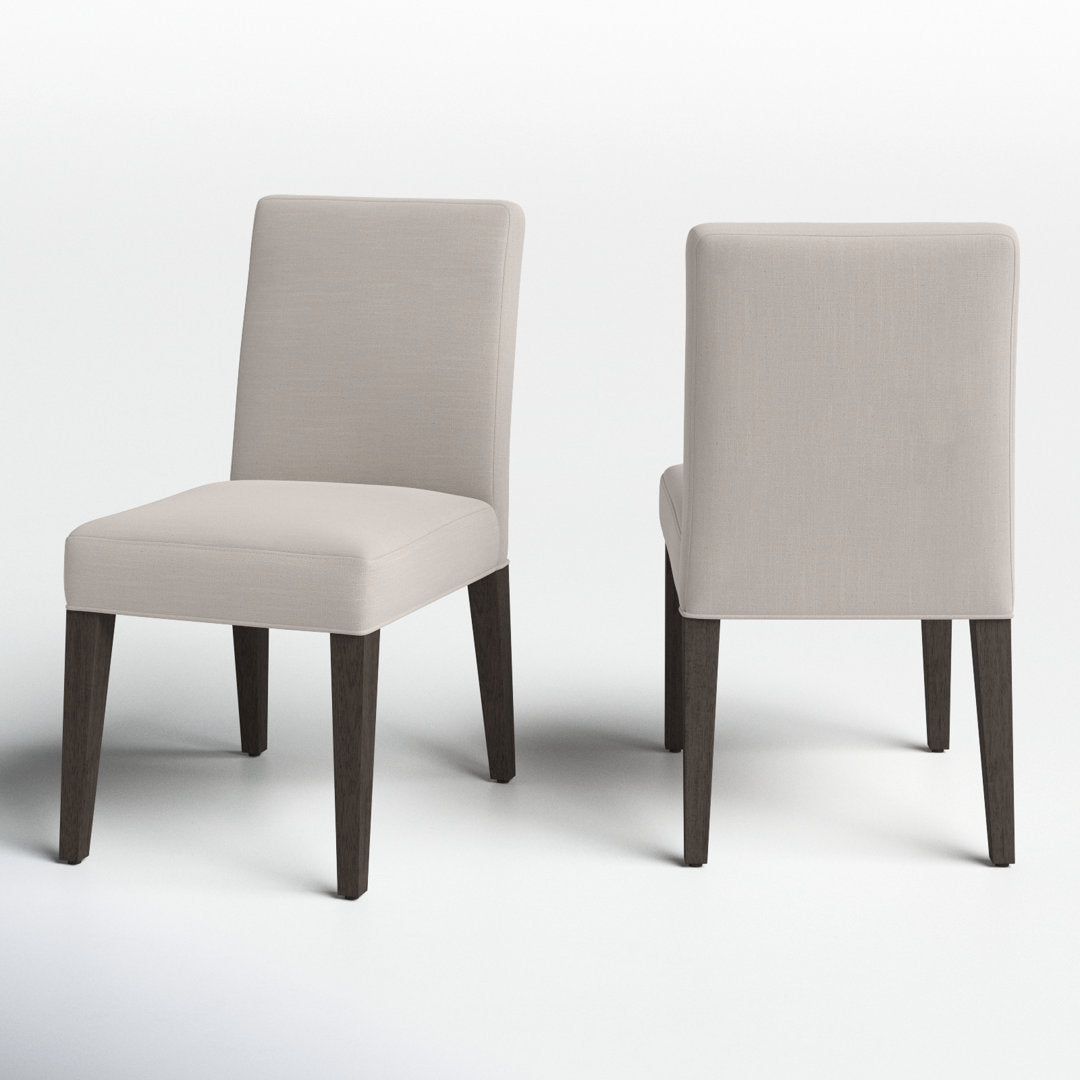 Meria Upholstered Parsons Chair in Beige (Set of 2) Joss & Main