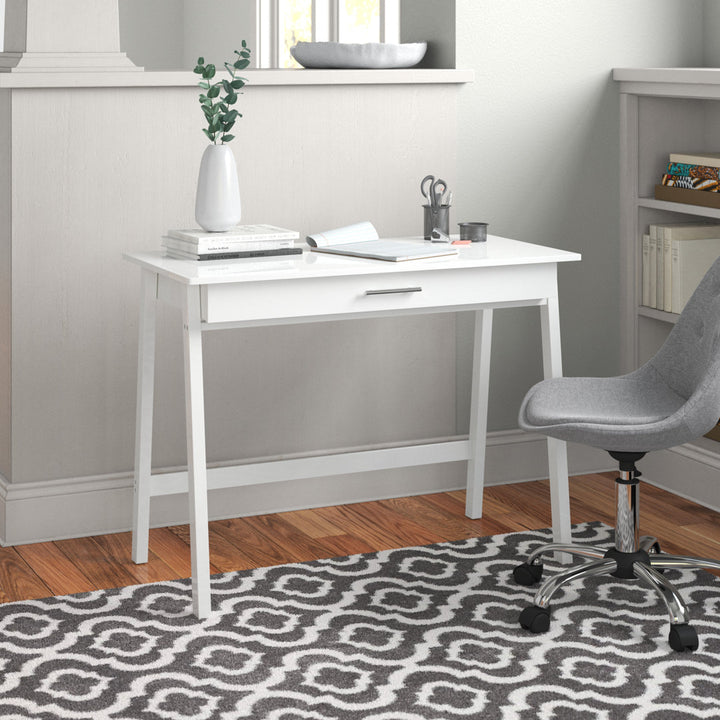 Haywa Desk Andover Mills™ Color: True White