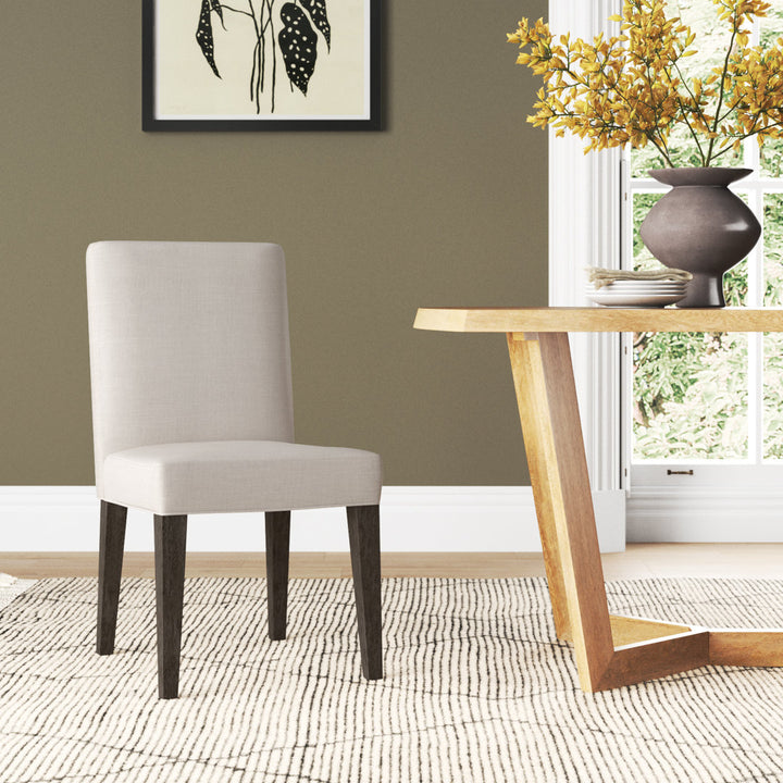 Meria Upholstered Parsons Chair in Beige (Set of 2) Joss & Main