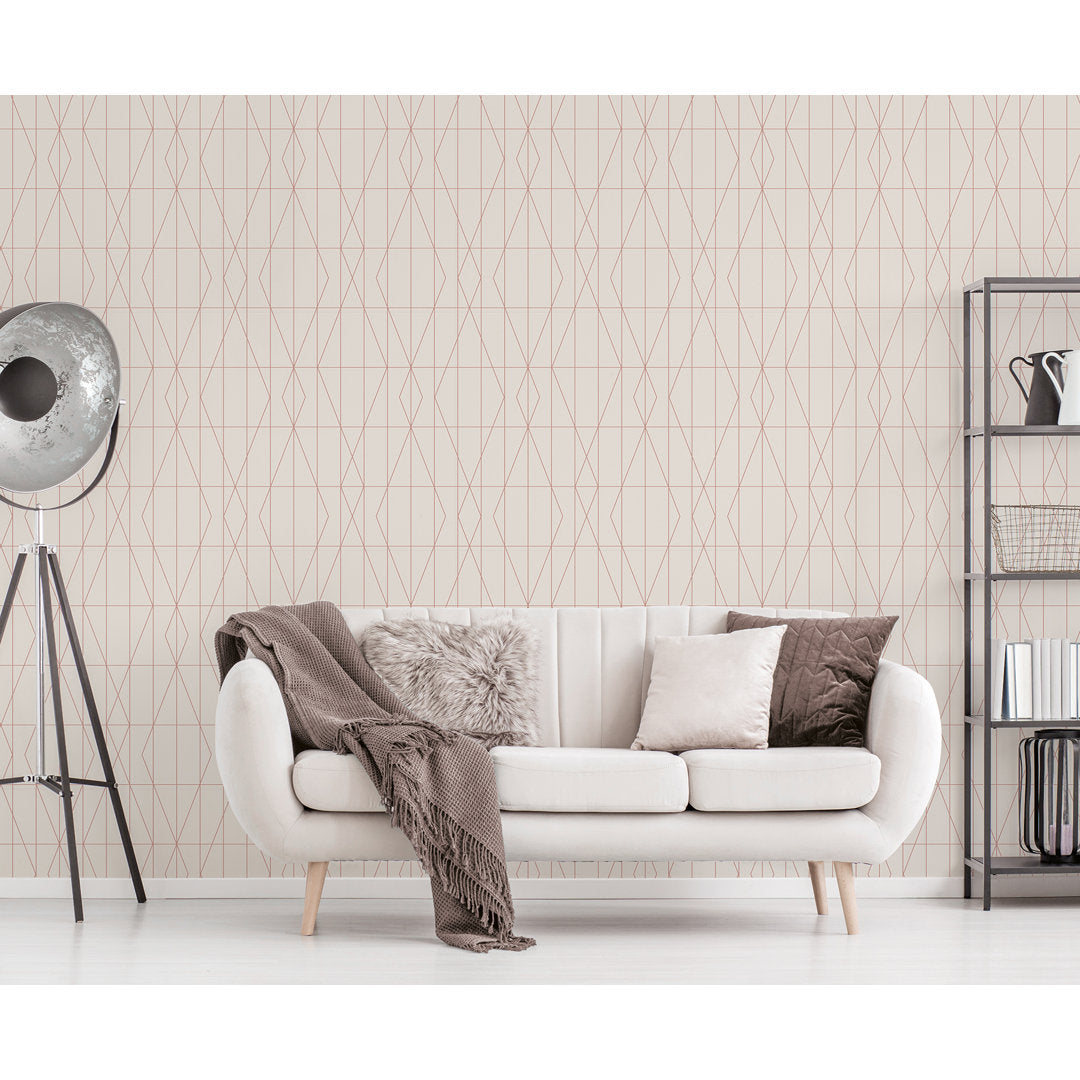 Bohan 33' L x 20.5' W Wallpaper Roll AllModern Color: Cream