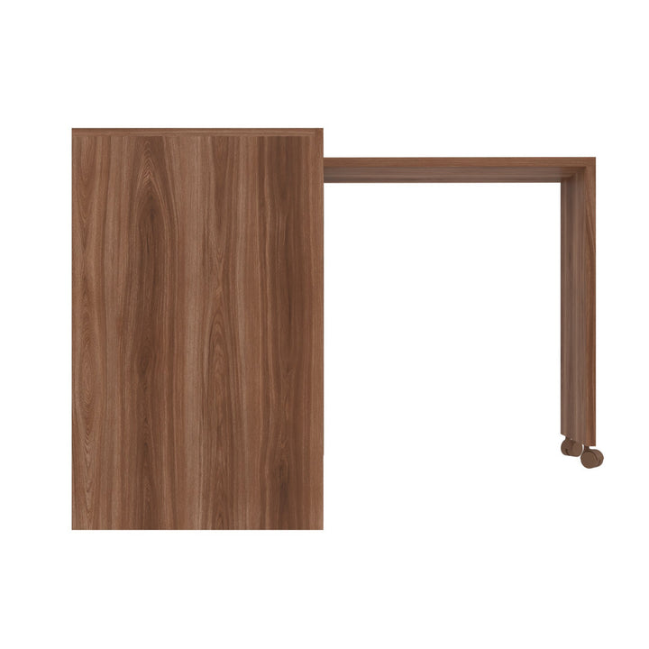 Duffy L-Shape Desk Mercury Row® Color: Nut Brown