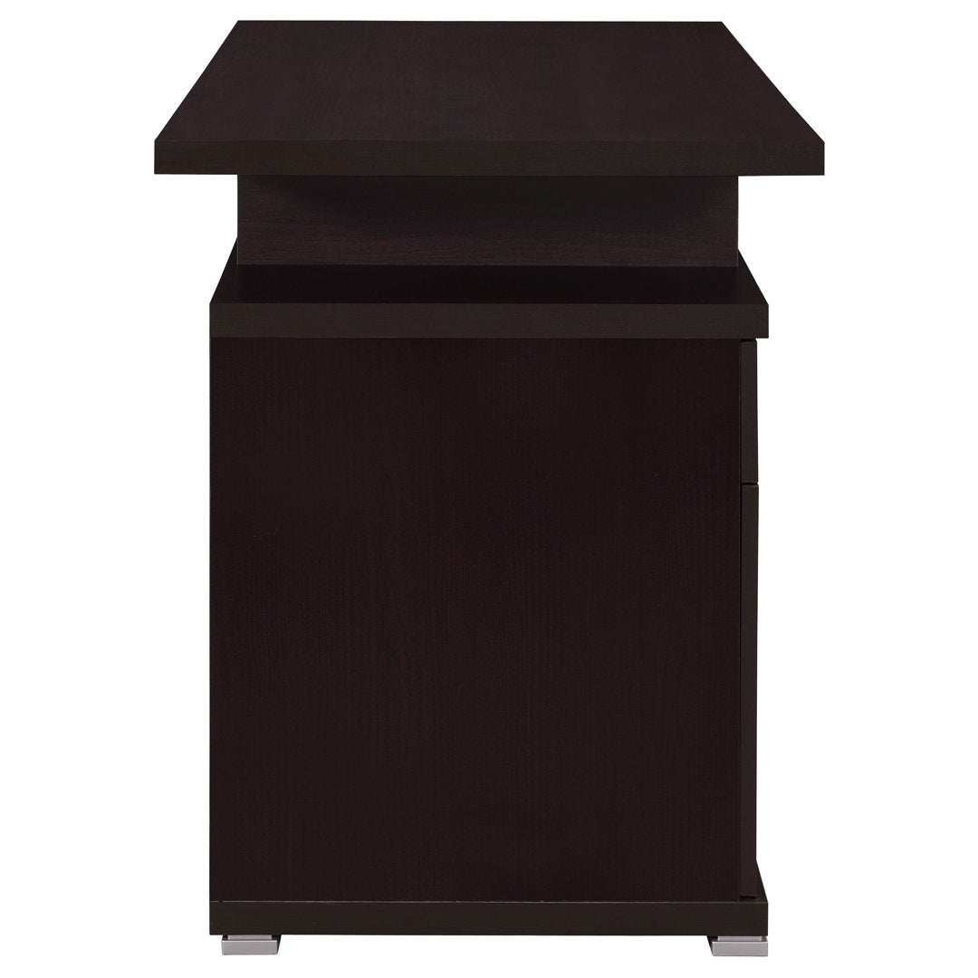 Alyun Credenza desk Latitude Run® Color: Cappucino