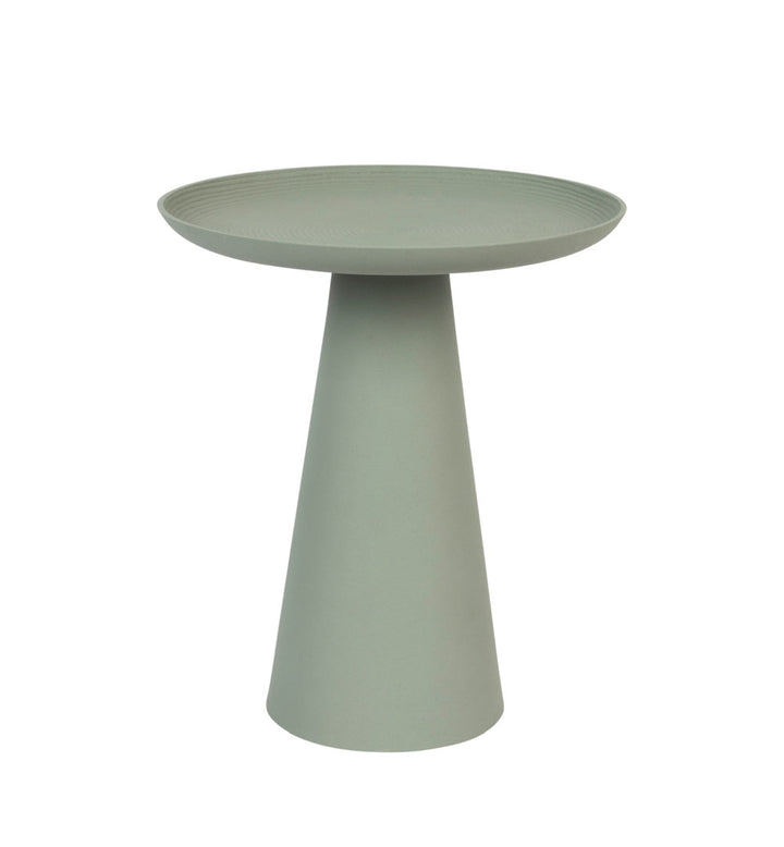 Ringar Tray Top Pedestal End Table Luxury Furnitures Color: Green
