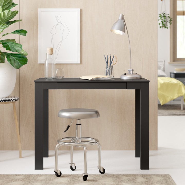 Genthner Writing Desk with Drawer Zipcode Design™ Color (Top/Frame): Espresso/Espresso