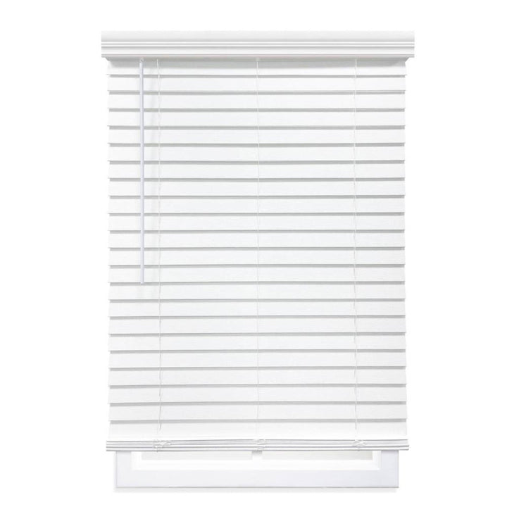 2 inch Room Darkening, Cordless Faux Wood Horizontal/Venetian Blind DEZFURNISHINGS Length & Width: 21.5"W x 64"L
