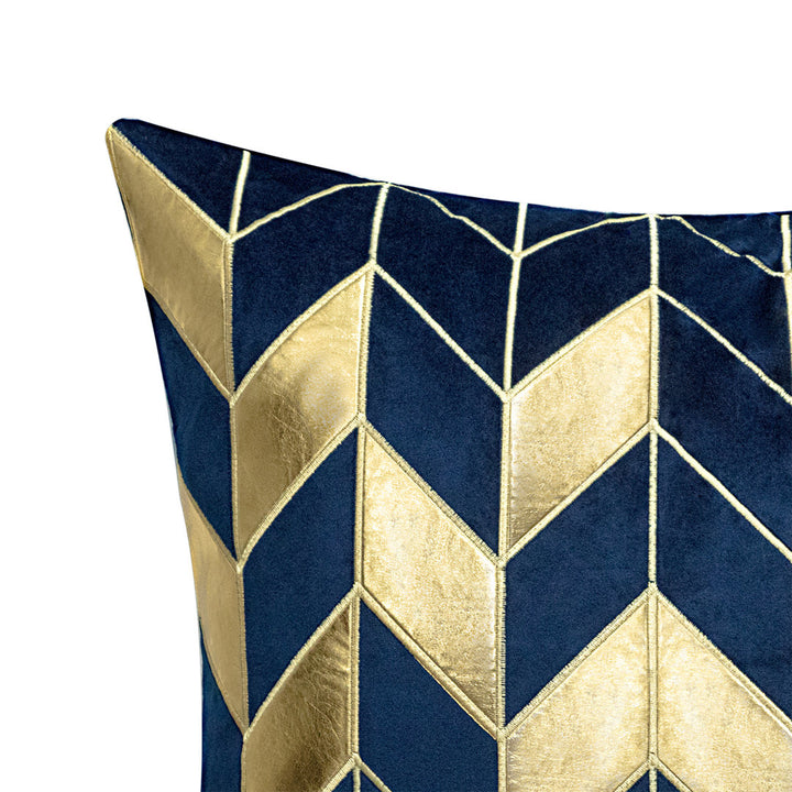 Modern Home Navy Velvet Lumbar Pillow Cover moonfairyco