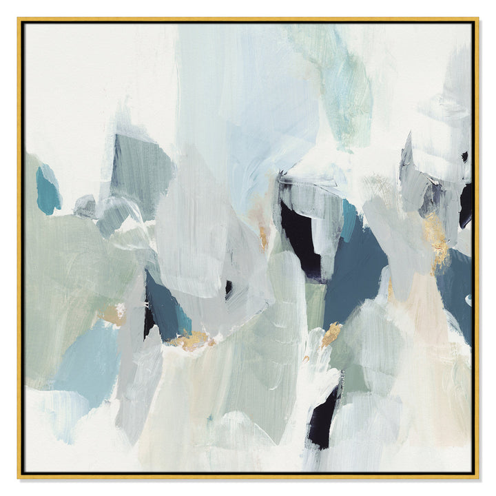 Little Talks II by Isabelle Z - Picture Frame Print on Canvas Casa Fine Arts Size: 41.5" H x 41.5" W x 2" D Format: Gold Floater Framed Canvas