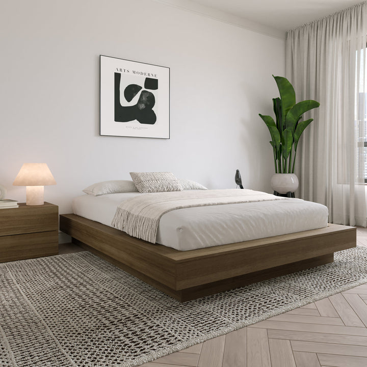 Brix Platform Bed Wade Logan® Color: Brown