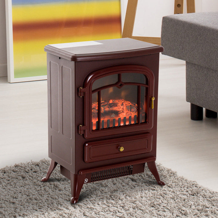 Manor Electric Fireplace Charlton Home® Finish: Red