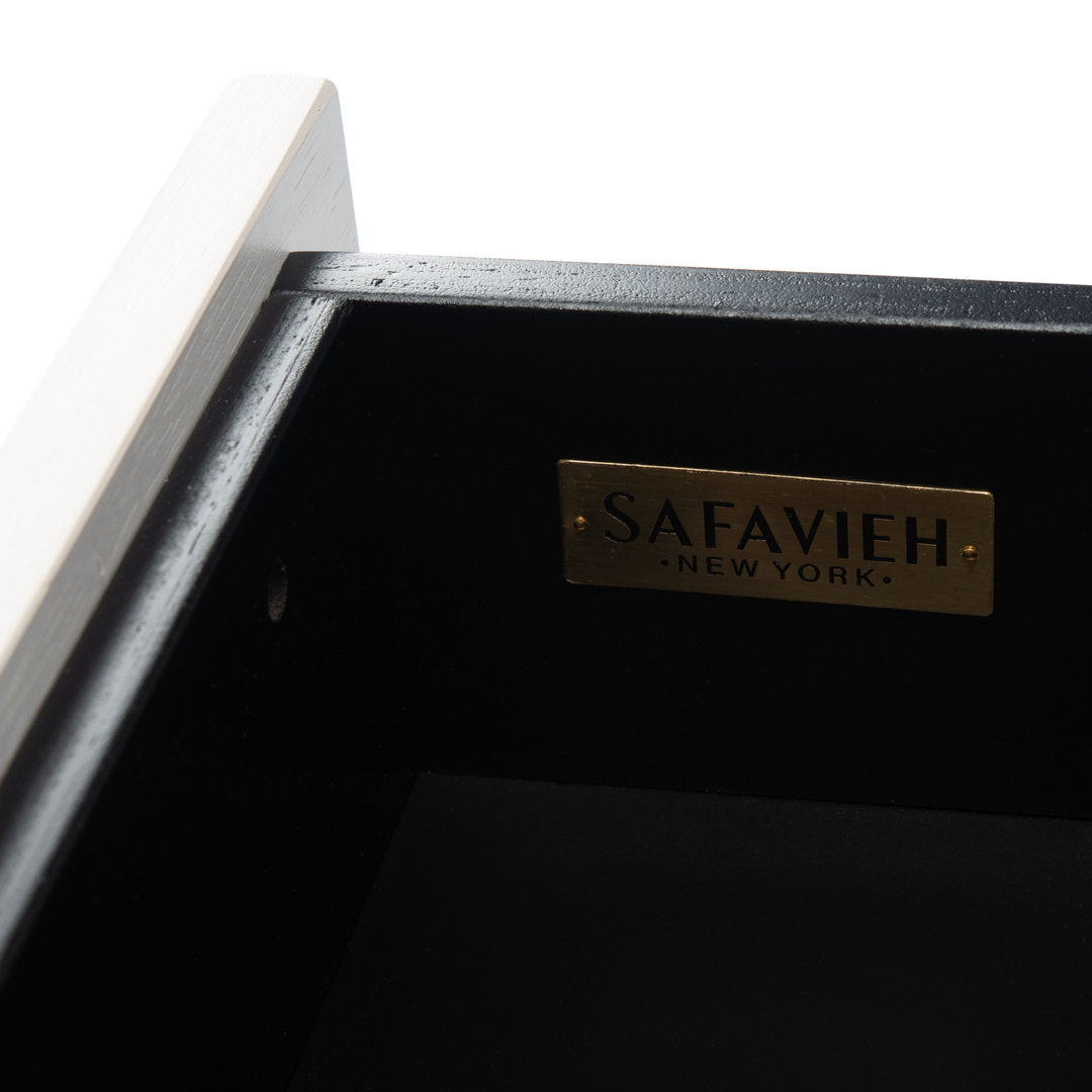 Linaris 2 - Drawer Nightstand Ivy Bronx Color: Black/White Washed