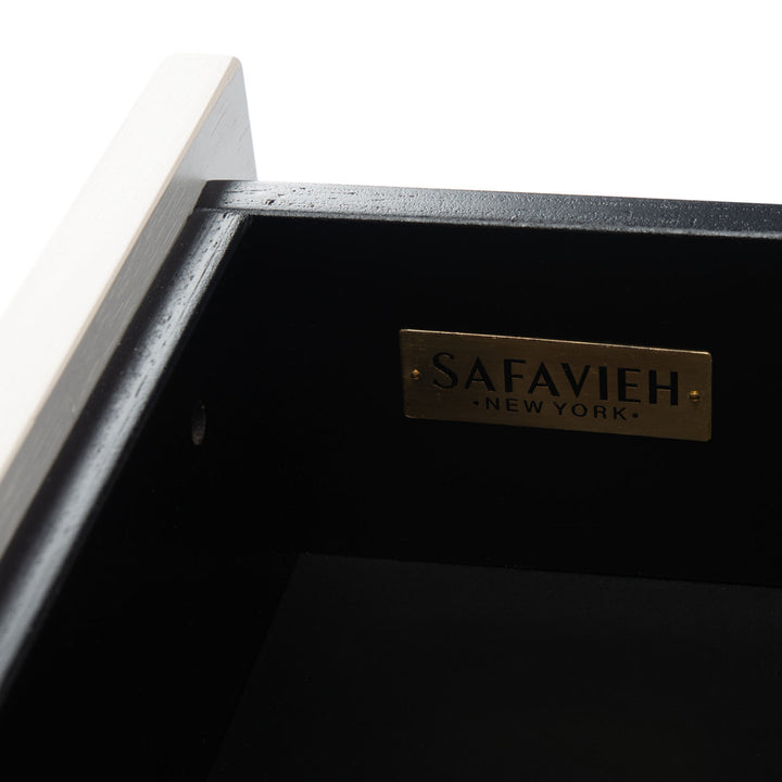 Linaris 2 - Drawer Nightstand Ivy Bronx Color: Black/White Washed