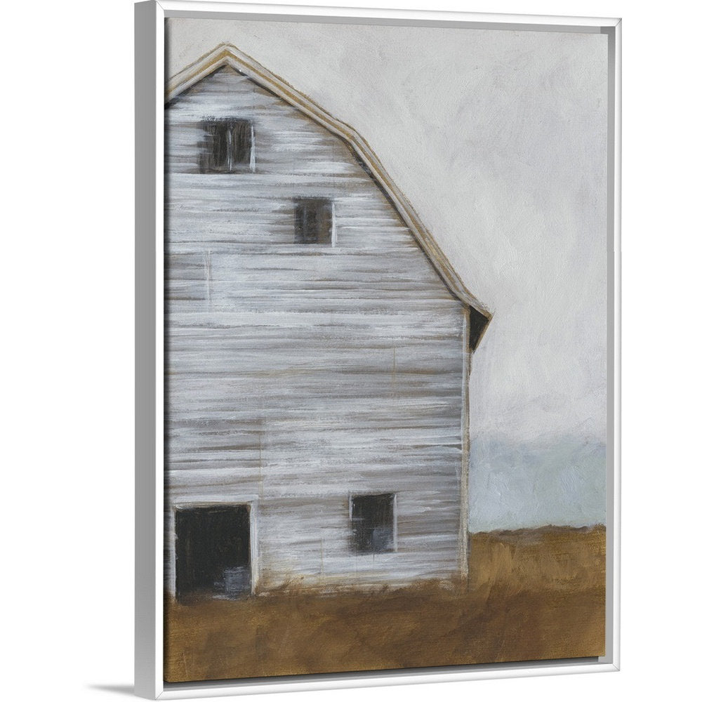 Abandoned Barn I' Painting on Canvas One Allium Way® Size: 17.7" H x 13.7" W x 1.75" D Format: White Floater Framed