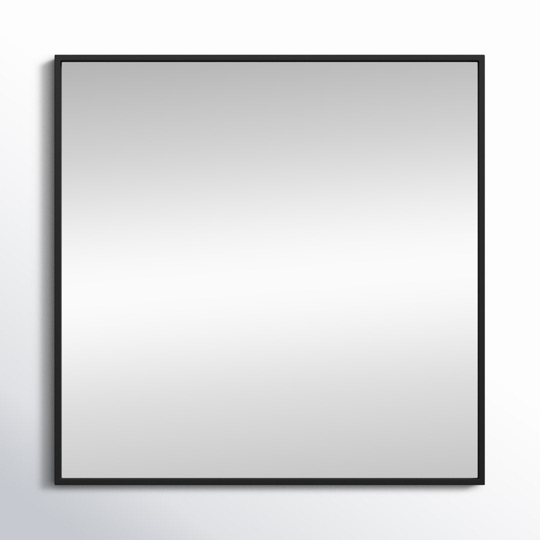 Valparaiso Accent Mirror Wade Logan® Size: 24"  x 24"  Finish: Black