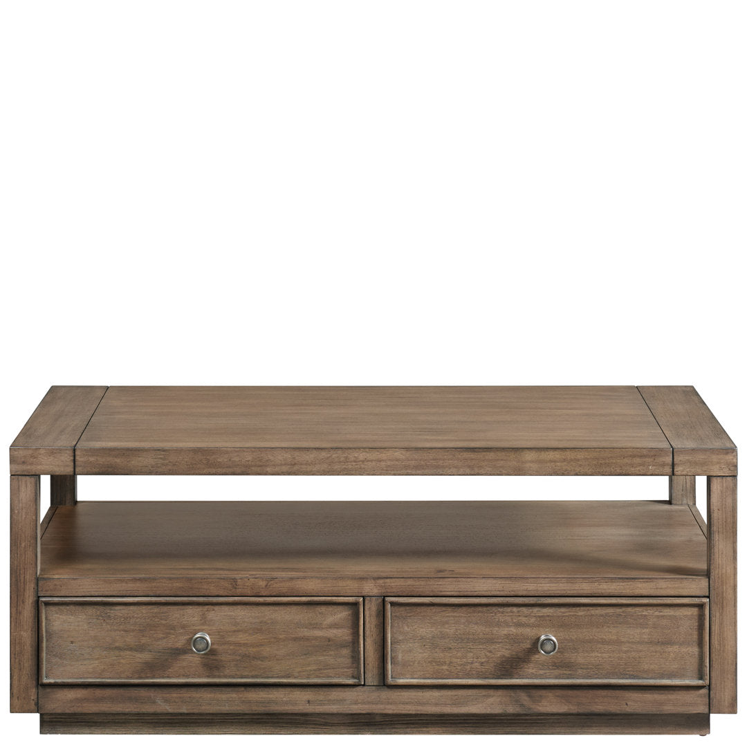 Vincenta Block Coffee Table with Storage Birch Lane™