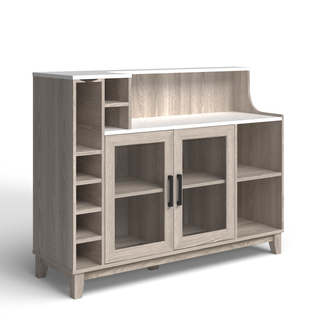 Briones Console Bar Cabinet Mercury Row® Color: White Oak