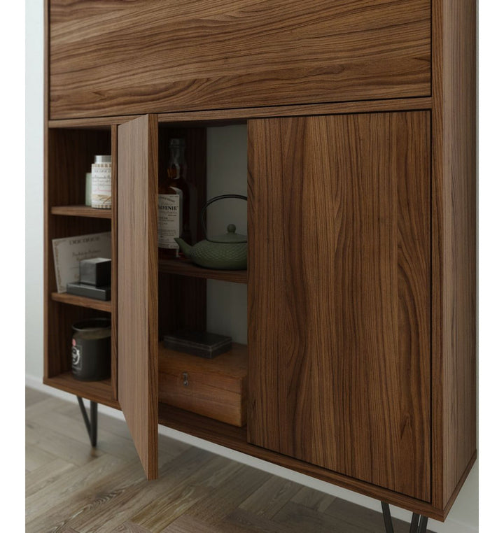 Barta Secretary Desk Wade Logan® Color: Walnut