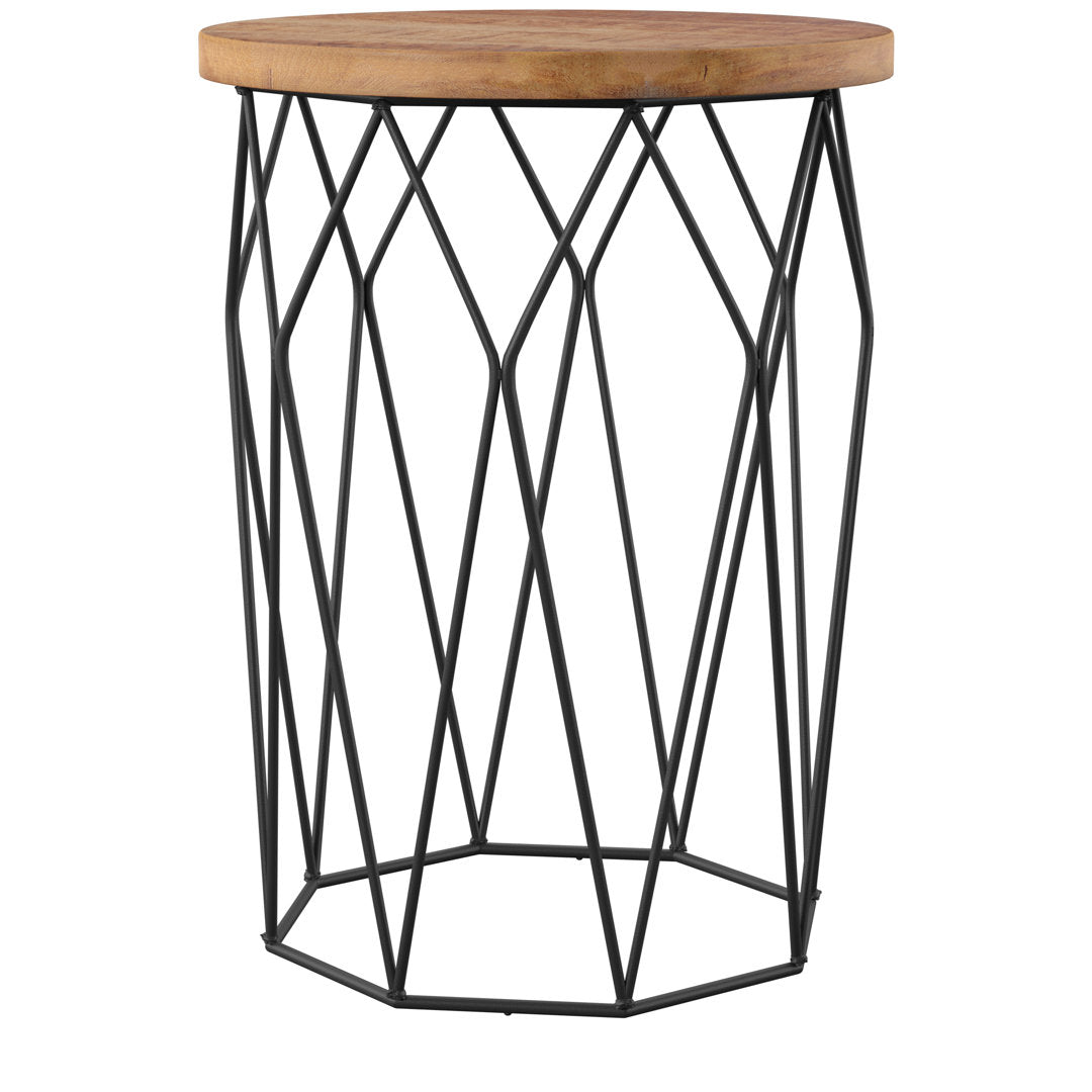 Lupi Drum End Table Mercury Row®