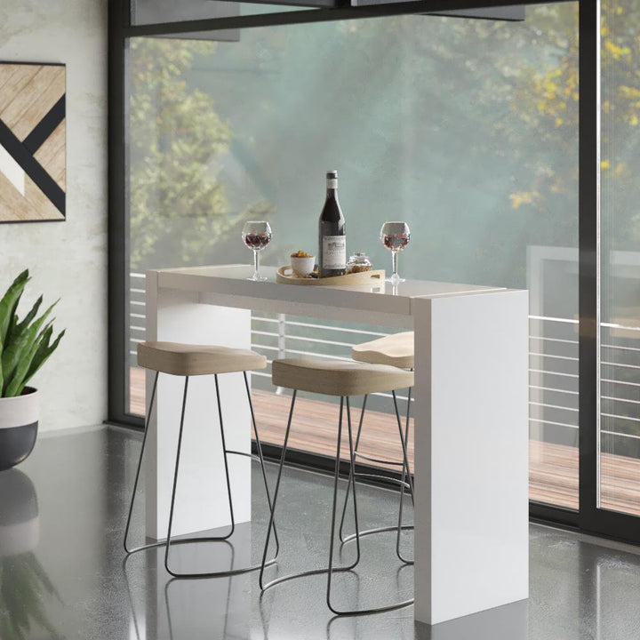 Aminia Counter Height Dining Table Wade Logan® Color: White
