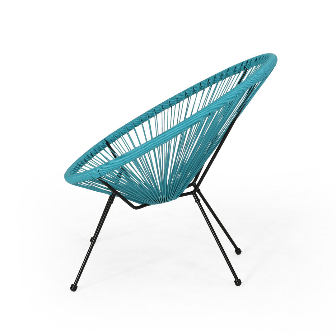 Outdoor Hammock Weave Patio Chair (Set of 2) AllModern Color: Teal