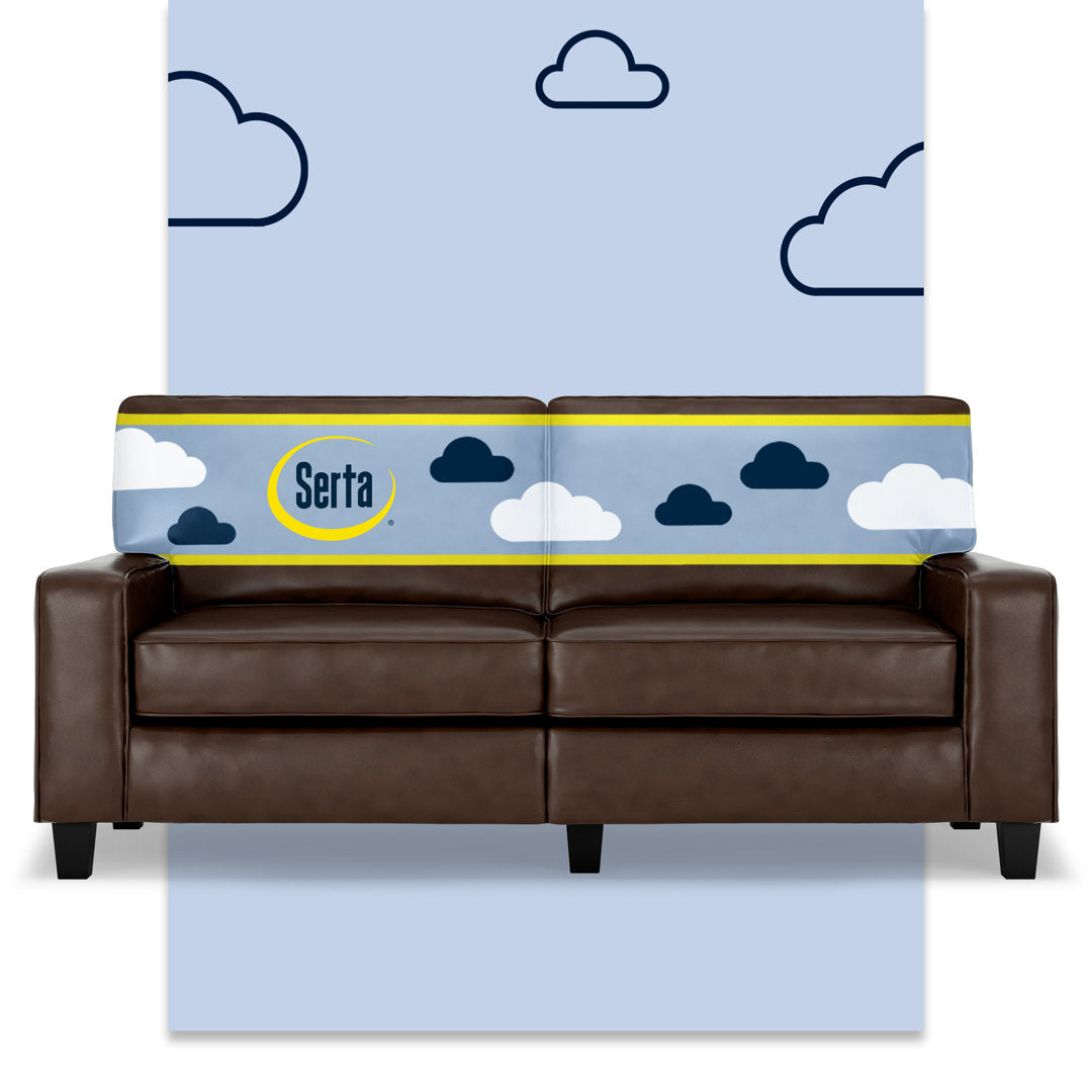 Serta Palisades Upholstered Tool-Free Assembly Square Arm 73" Sofa Serta