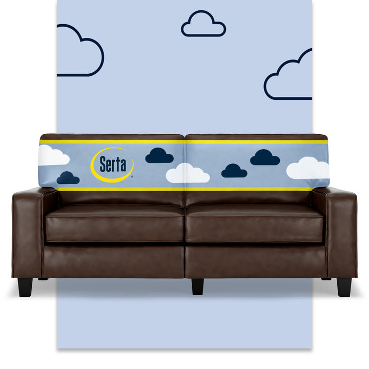 Serta Palisades Upholstered Tool-Free Assembly Square Arm 73" Sofa Serta