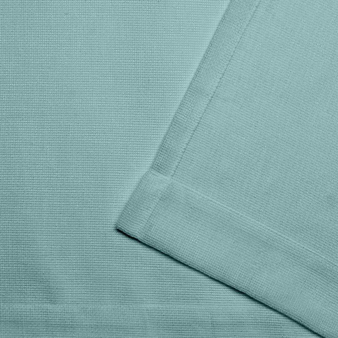 Exclusive Home Miami Semi-Sheer Textured Indoor/Outdoor Grommet Top Curtain Panel Pair (Set of 2) Breakwater Bay Curtain Color: Teal Size per Panel: 54" W x 84" L