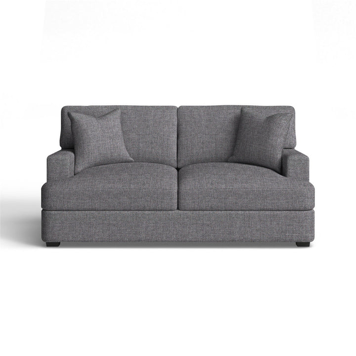 Emilio 65" Recessed Arm Loveseat With Reversible Cushions Wayfair Custom Upholstery™ Fabric: Cast Slate Sunbrella® Plainweave