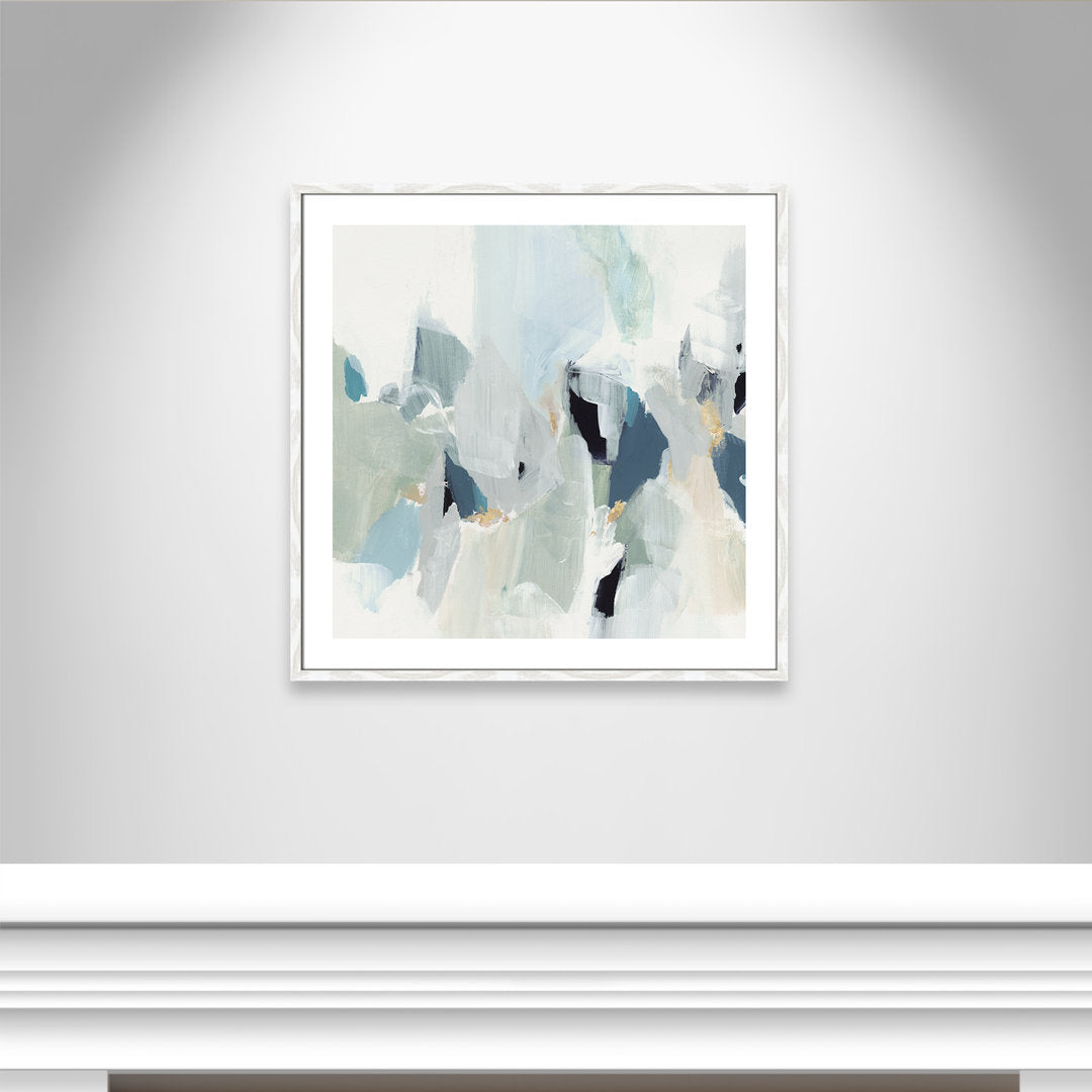 Little Talks III' by Isabelle Z - Painting Print Casa Fine Arts Size: 33.25" H x 33.25" W x 0.75" D Format: White Wood Framed Paper
