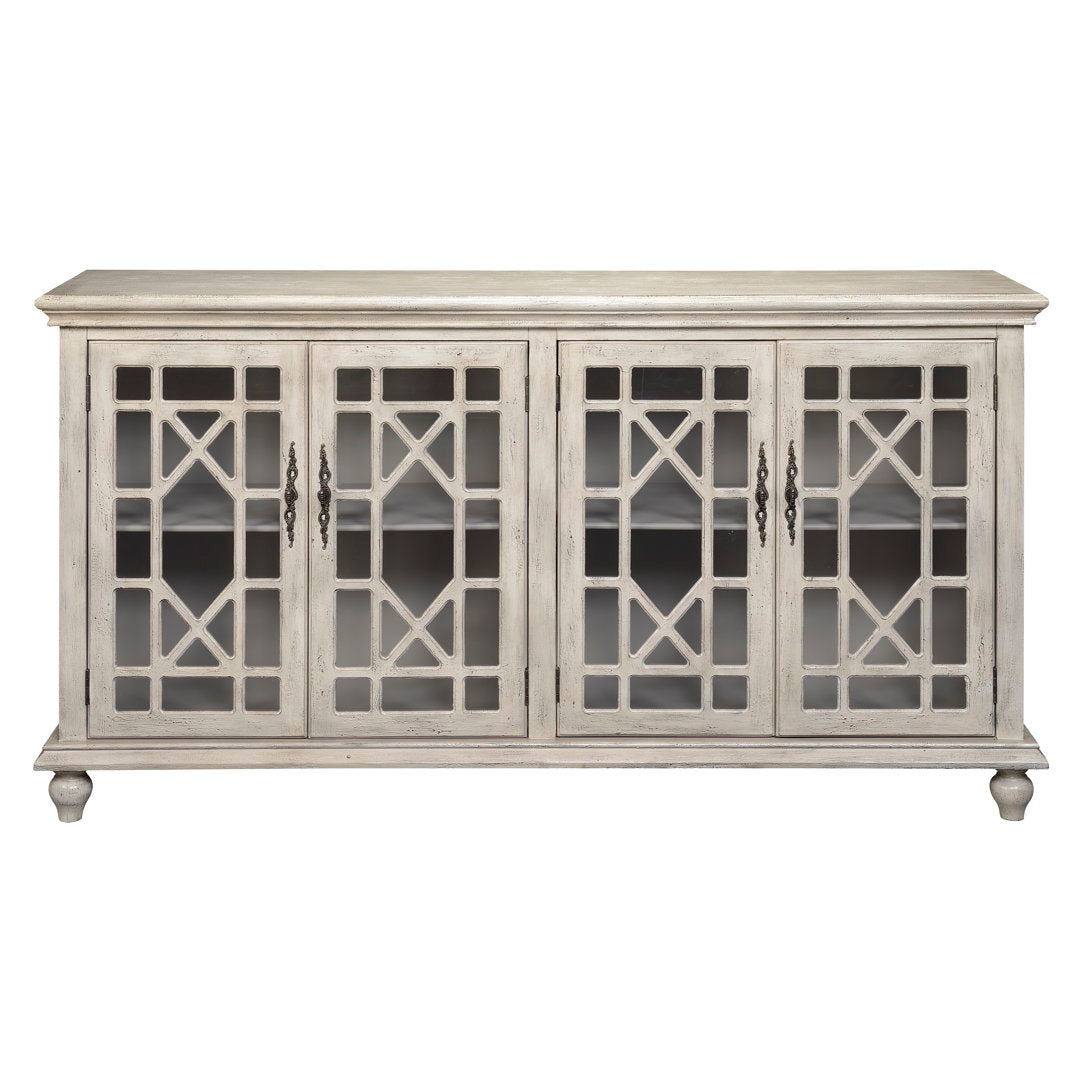Ira TV Stand for TVs up to 65" Mistana™ Color: Ivory