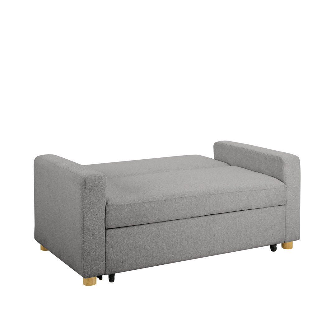 Serta Trinity Full Size Convertible Sleeper Sofa Serta Fabric: Gray Woven
