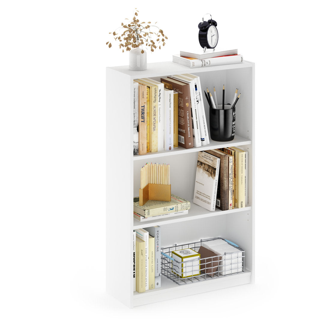 Lansing 40.3" H x 24.5"  W Standard Bookcase Ebern Designs Color: White