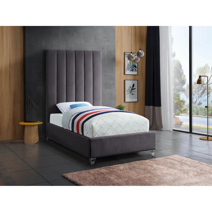 Sibert Tufted Upholstered Platform Bed Willa Arlo™ Interiors Color: Gray Size: Twin