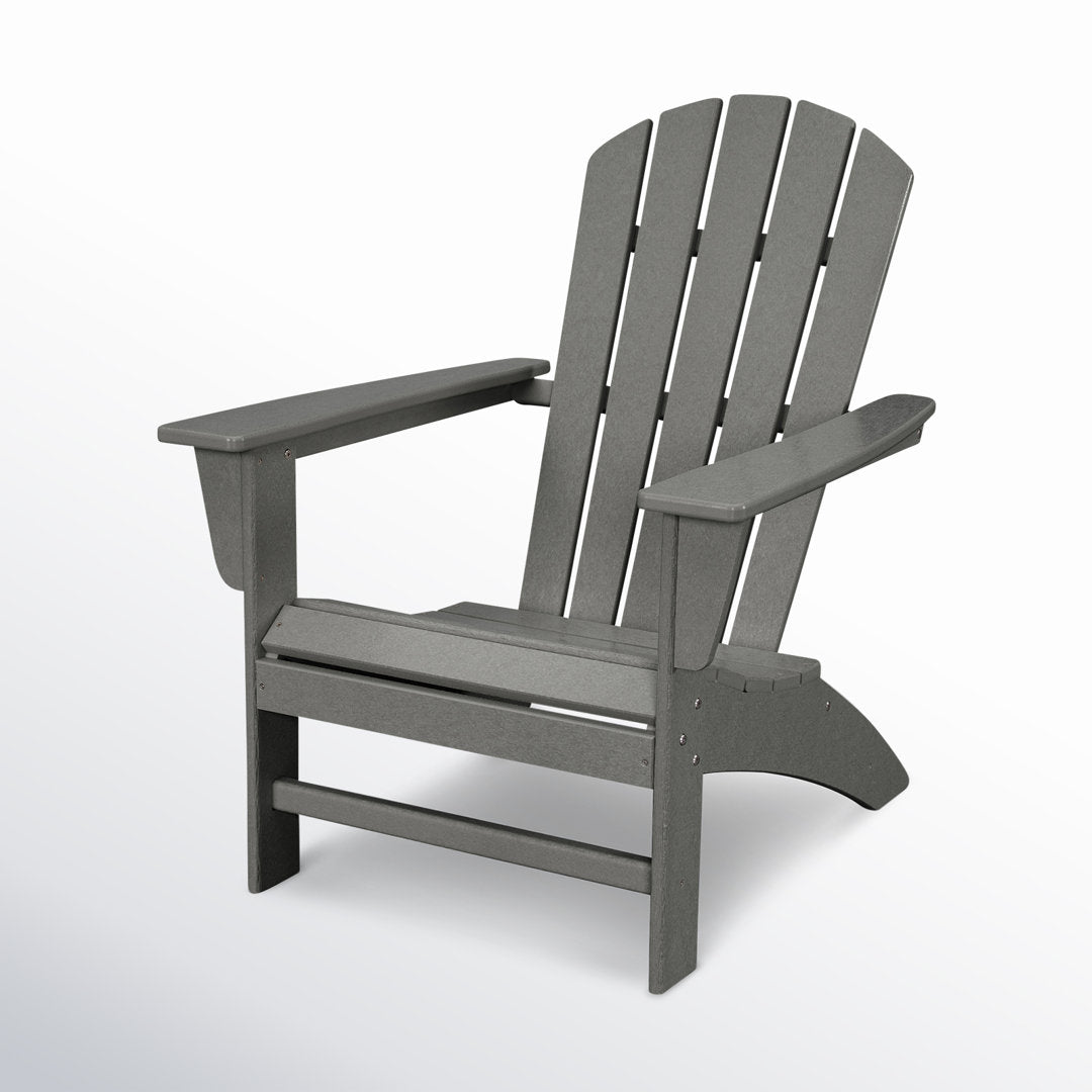 Nautical Adirondack Chair POLYWOOD® Color: Slate Gray