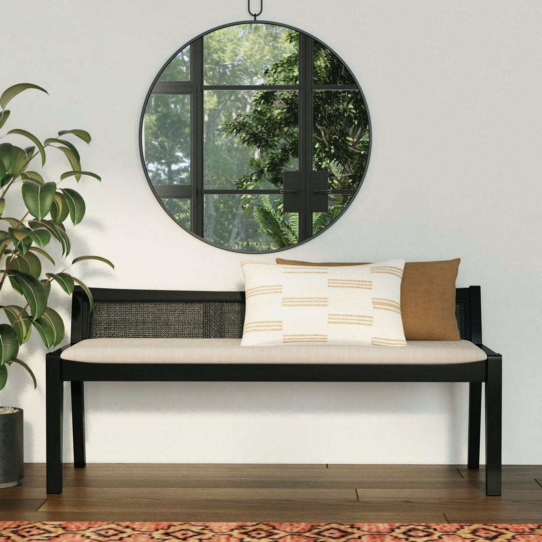 Donner Cane Back Cushioned Bench Joss & Main