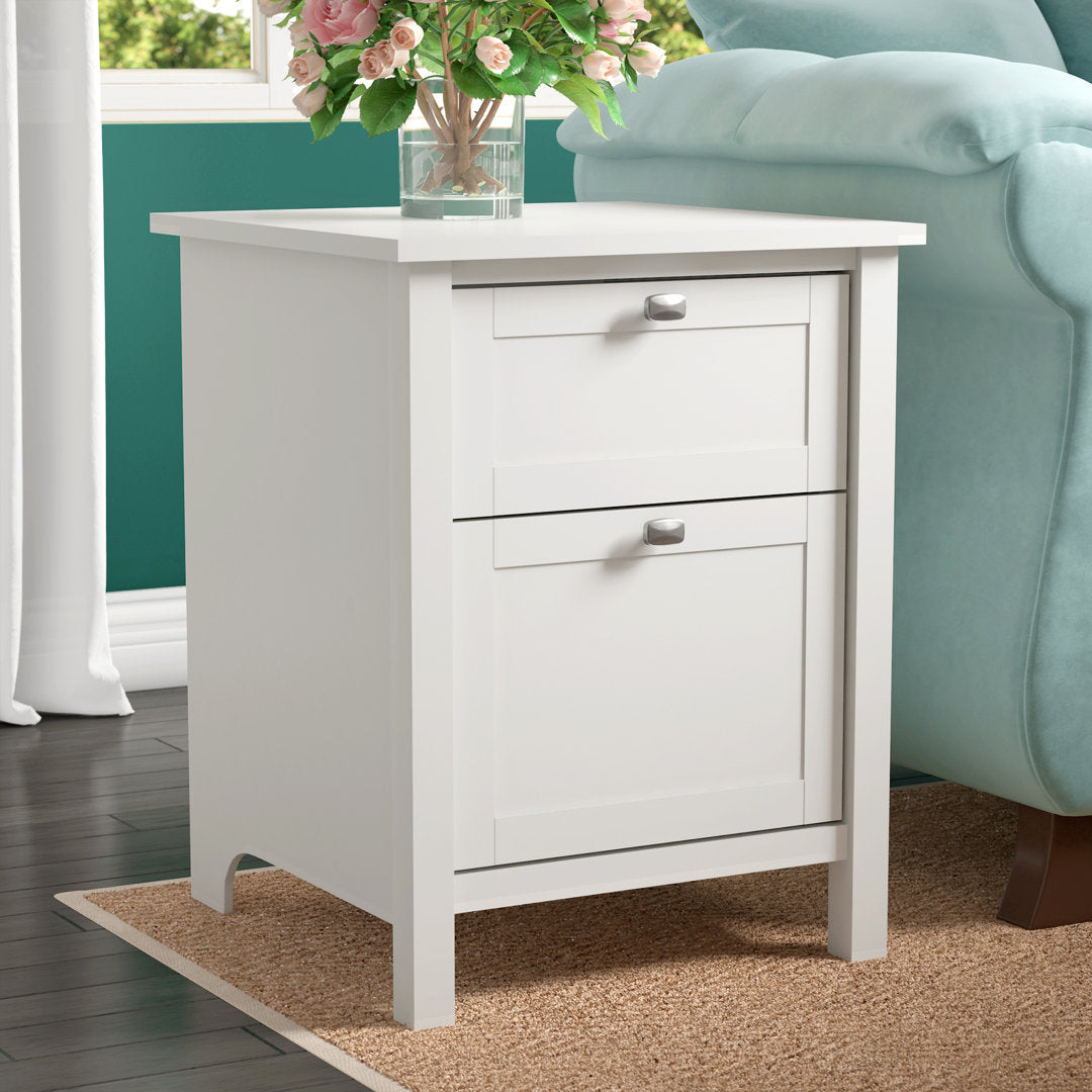 Aliyat 2-Drawer Vertical Filing Cabinet Lark Manor™ Color: Pure White
