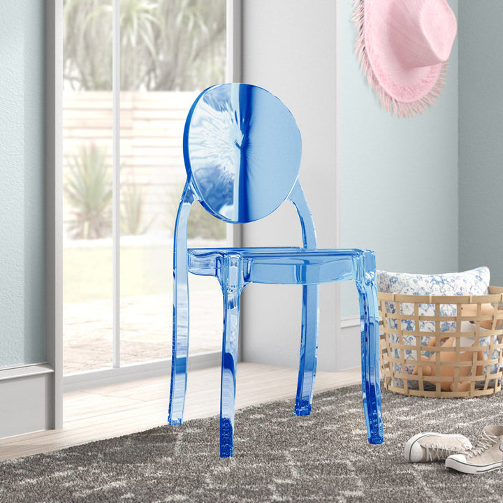 Jordon Kids 12.4'' Desk / Activity Chair Mistana™ Baby & Kids Color: Transparent Blue