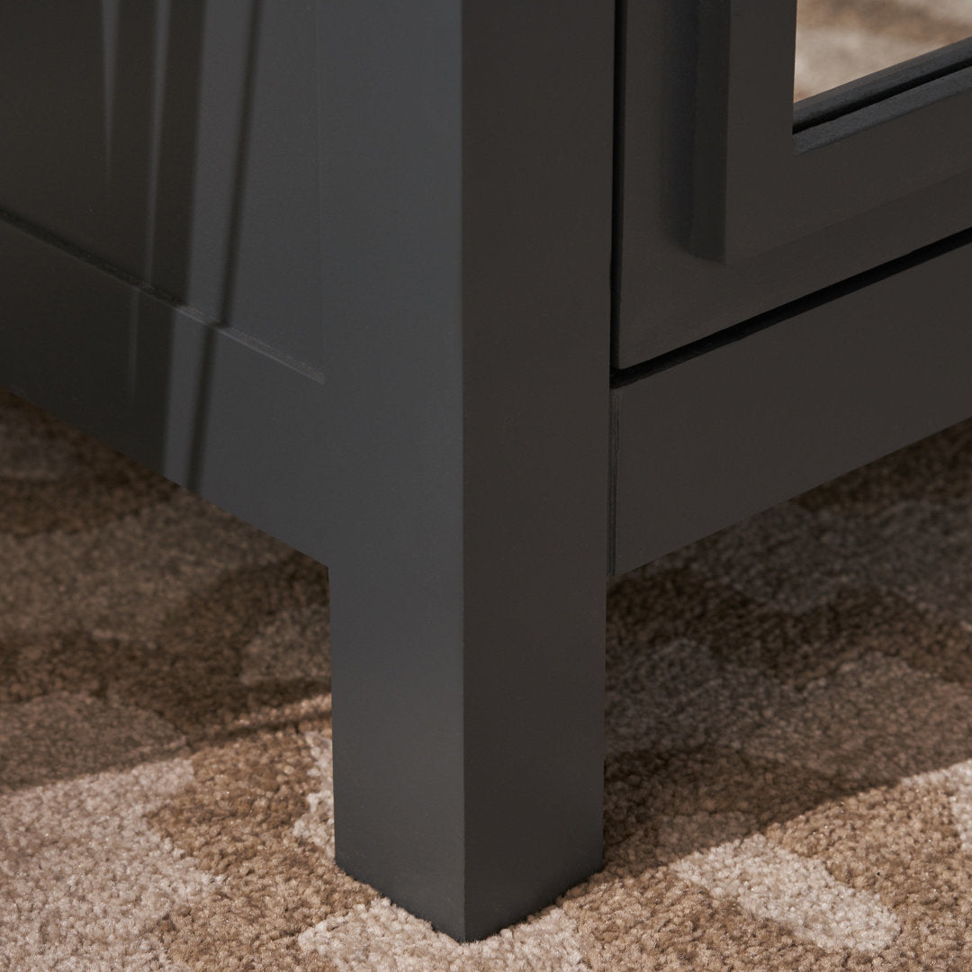 Antrim 2 Door Accent Cabinet Brayden Studio® Color: Charcoal Gray