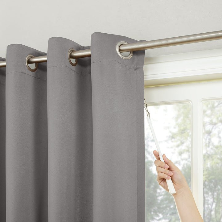 Wayfair Basics Thermal Blackout Grommet Sliding Patio Door Curtain Panel Wayfair Basics® Curtain Color: Gray