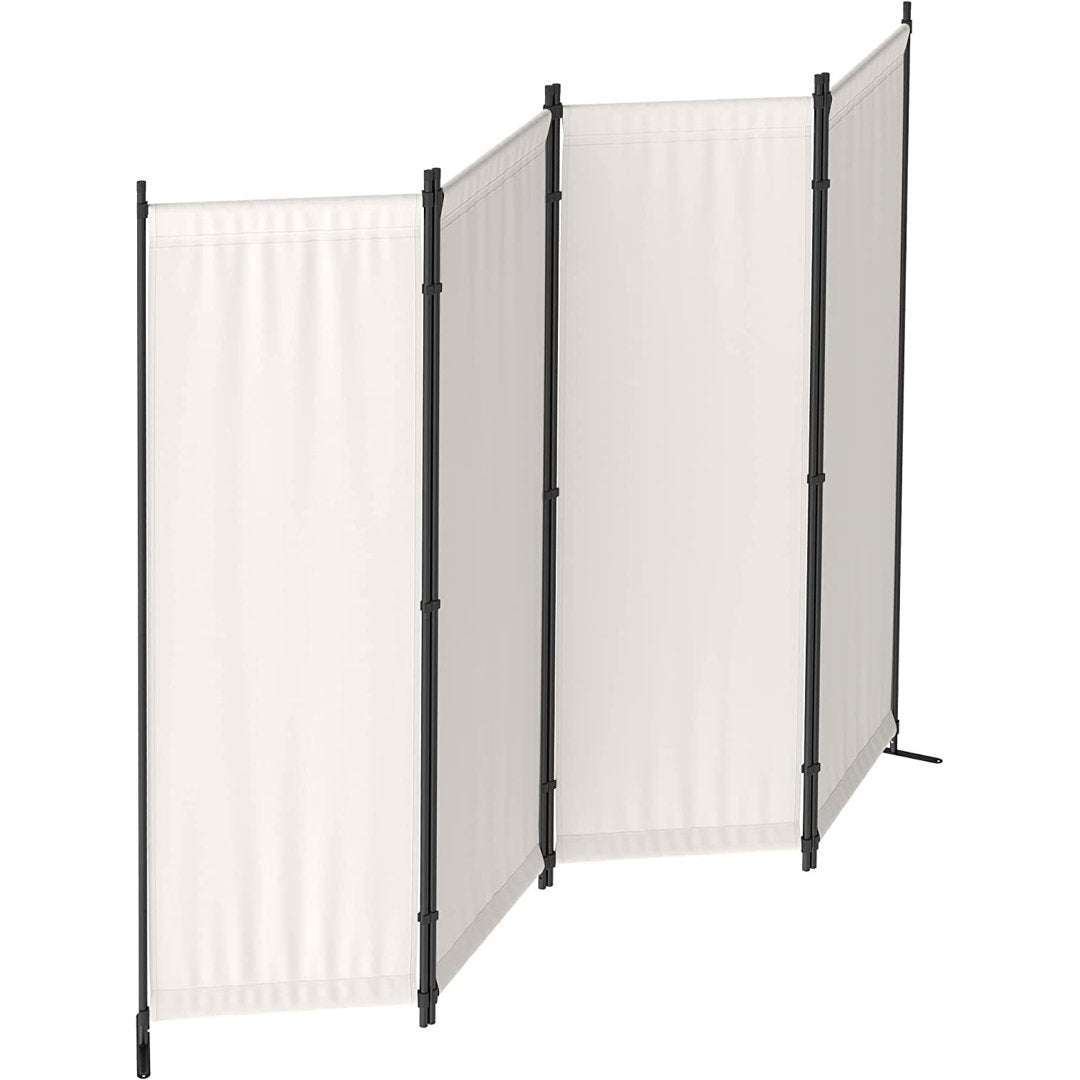 88" W x 67.5" H 4 - Panel Folding Room Divider Wade Logan® Color: White