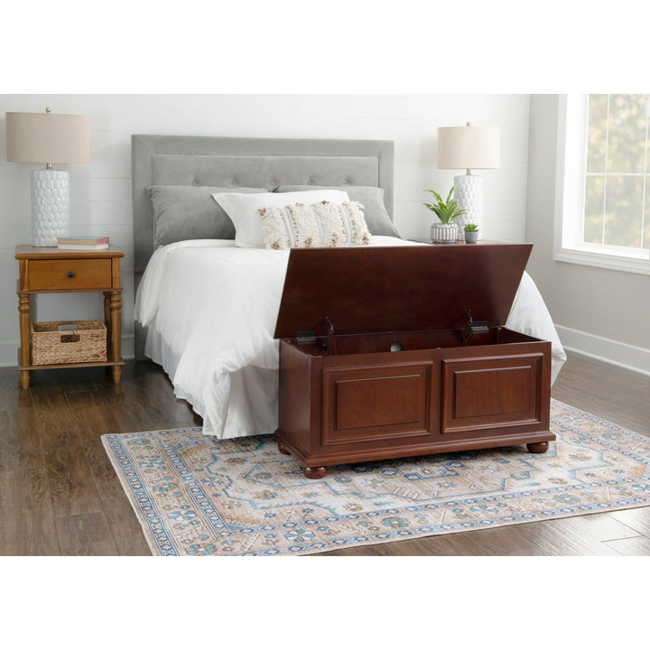 Chapman Solid Wood Blanket Storage Chest Alcott Hill® Color: Rich Cherry Brown