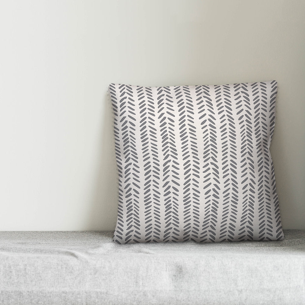 Square Pillow Cover & Insert Designs Direct Creative Group Color: Gray Size: 18" x 18"