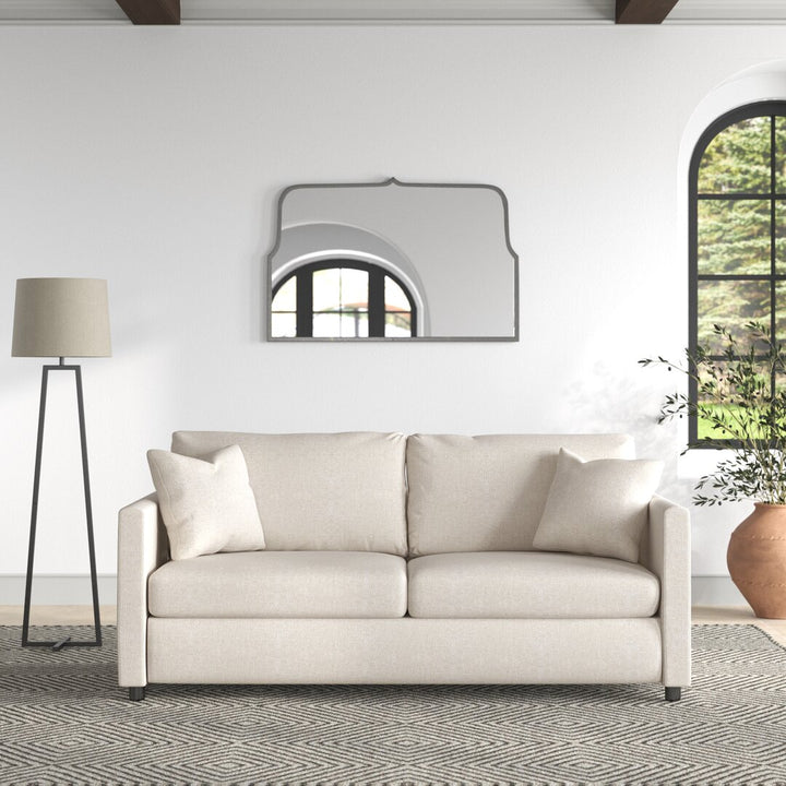 Godwin 75'' Upholstered Sleeper Sofa Joss & Main Fabric: Lena Ink Performance Linen Blend