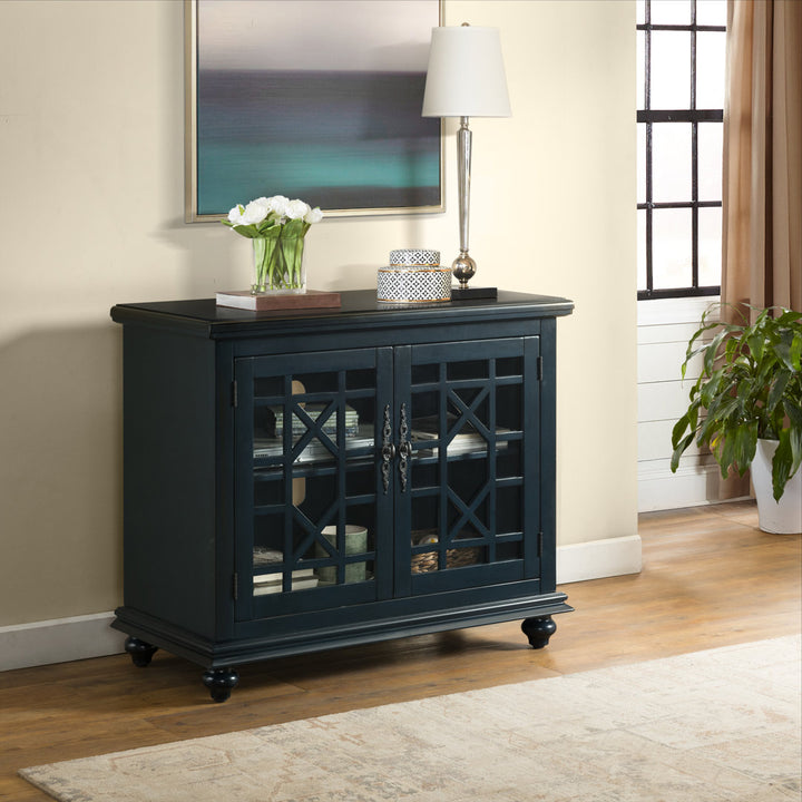 Ahmara 2 - Door Accent Cabinet Three Posts™ Color: Catalina Blue