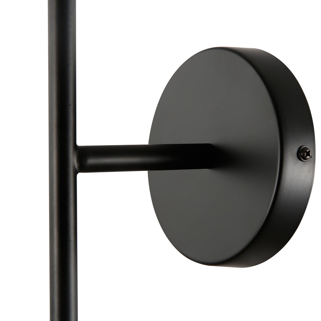 Cournoyer 2-Light Dimmable Wallchiere George Oliver Shade Color: Clear Finish: Black