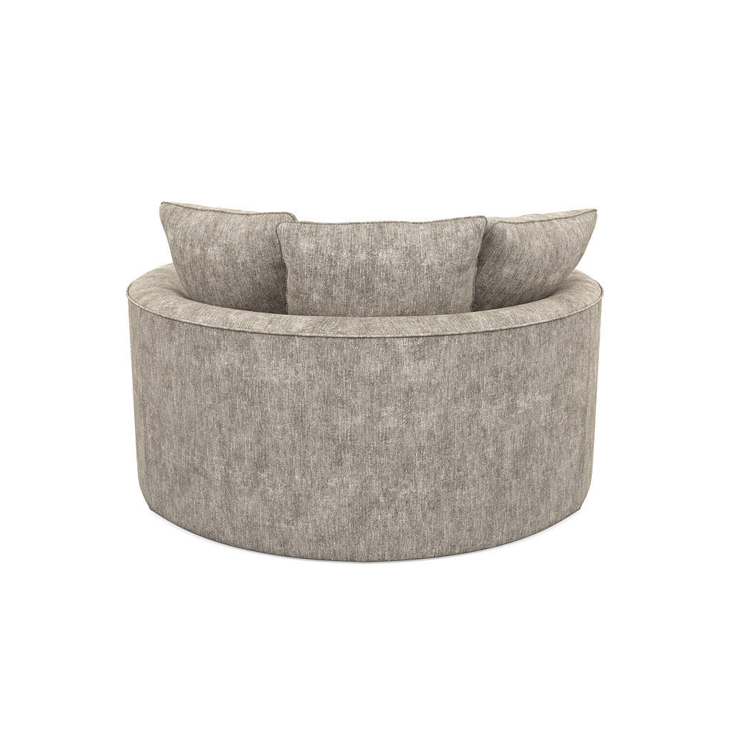 Ashonte Anjuan 61" Wide Polyester Barrel Chair Wade Logan® Fabric: Hill Elephant
