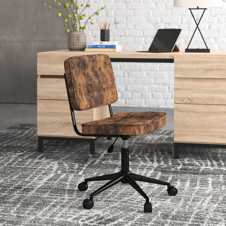 Korey Task Chair Steelside™ Upholstery Color: Brown